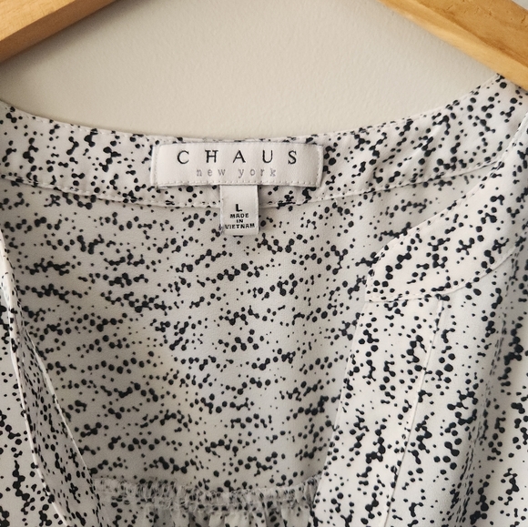 🔥 SOLD 🔥Chaus New York Sleeveless Speckled V Neck Tank Top Size Large - Picture 5 of 9